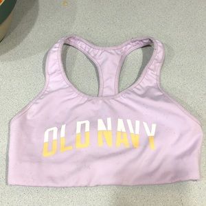 Old navy pinkish purple sports bra